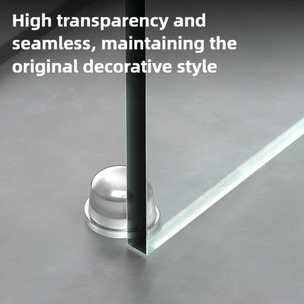 Transparent Silicone Door Stopper No Drill Anti Bump Pad for Office Home Safety Protection Dodgers Door Stop Home Improvement