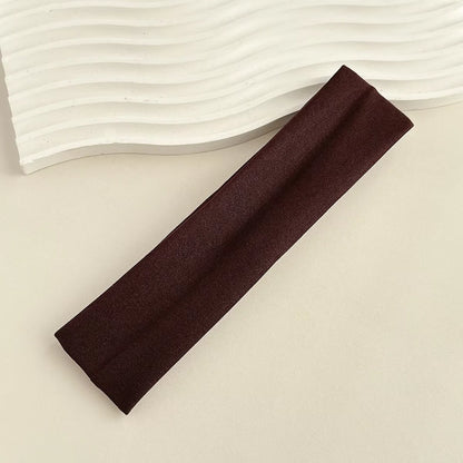 Four Seasons Solid Sports Headbands For Women Fitness Running Yoga Solid Color Elastic Hairbands Stretch Makeup Hair Accessor