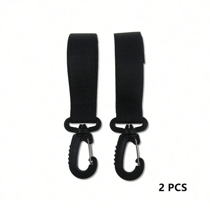 2pcs PU Leather Baby Bag Stroller Hook Pram Rotate 360 Degree Rotatable Cart Organizer Pram Hook Crochet Stroller Accessories