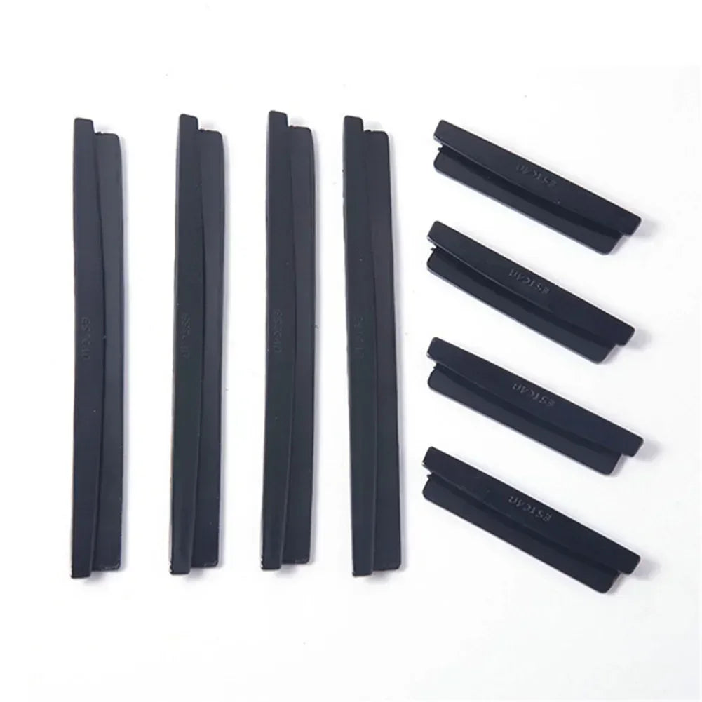 8Pcs/Set Car Door Protector Strip Auto Door Crash Bar Bumper Buffer Trim Guard Edge Corner Car Decoration Accessories - black