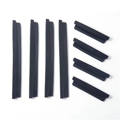 8Pcs/Set Car Door Protector Strip Auto Door Crash Bar Bumper Buffer Trim Guard Edge Corner Car Decoration Accessories - black