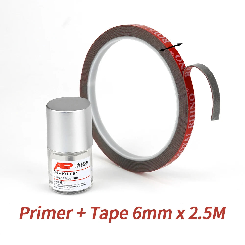 ADHESION PROMOTER + DOUBLE SIDED TAPE = BEST BUDDIES EVER 944 Primer Acrylic Foam Tape Increase Viscosity 80% - Primer 6mm ta