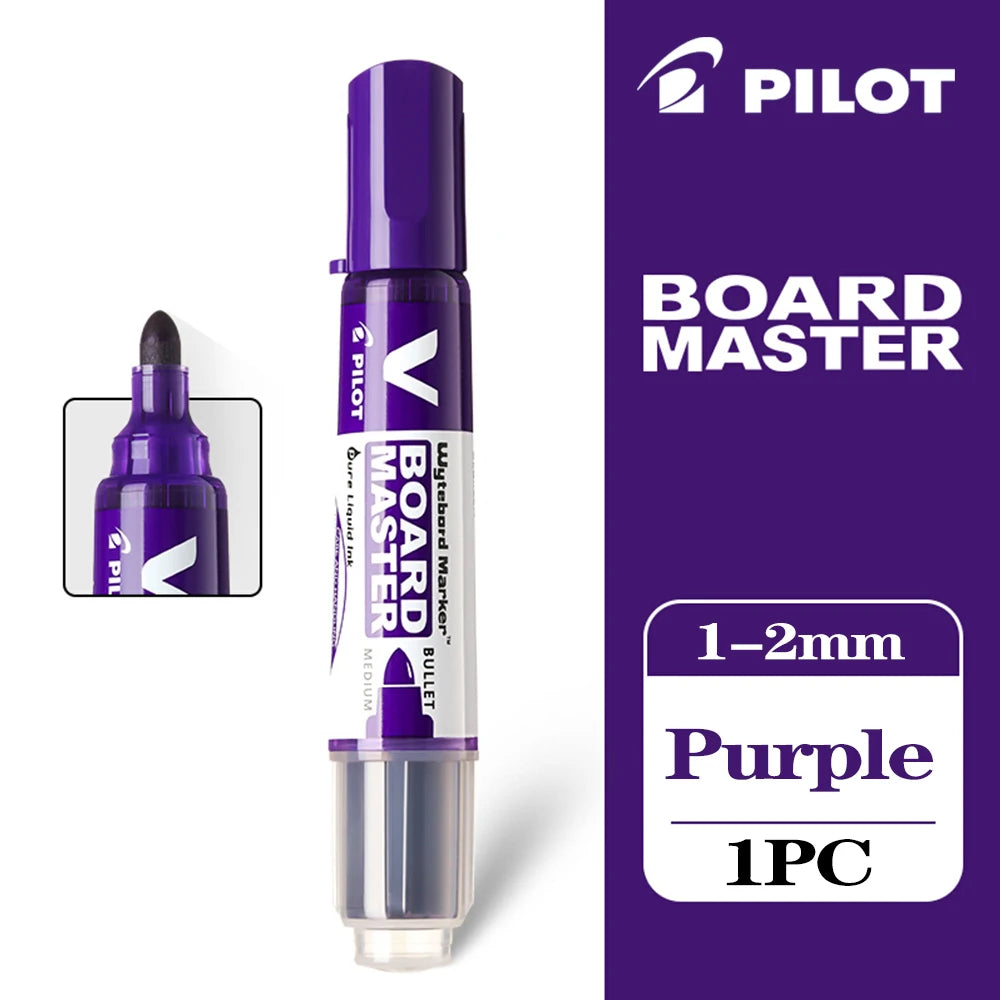 1PC Japan PILOT Whiteboard Marker WBMAVBM Large Capacity Ink Color Markers Office Accessories School Stationery Teacher Gift 
