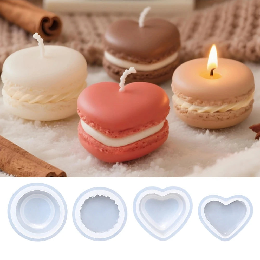 Macaron 3D Silicon Mold for Candle Soap Making Fondant Cake Molds Chocolate Candy Dessert Decor DIY Art Crafts Baking Mould T