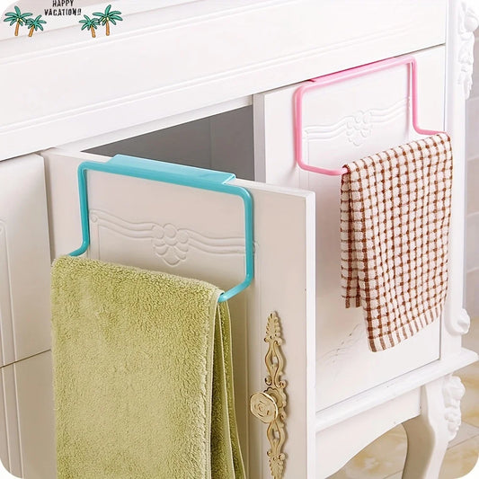 No Punching Cabinet Door Towel Rack Rag Hanger Storage Finishing Rack