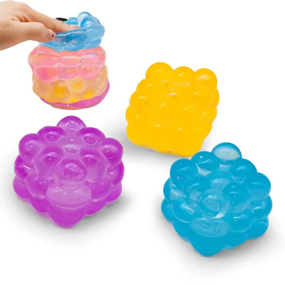 1Pc New three-dimensional candy kneading music adult Stress Relief Squeeze sensory Toys Decompression Simulation Cube Party G
