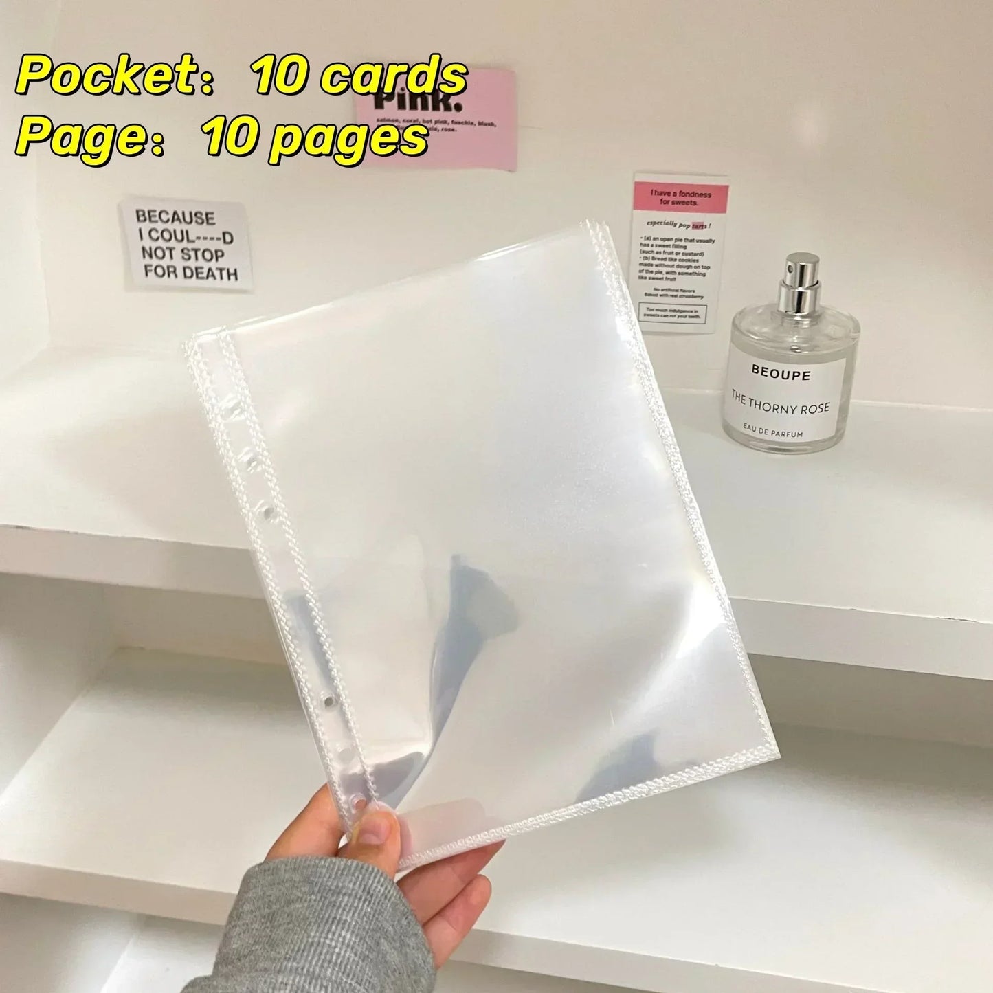10PCS 1/2/4 Grids Photo Album A5 Inner Page Photocard Binder Photo Sleeve 6 Ring Refill Inner Page Photocard Kpop 포토카드 바인더