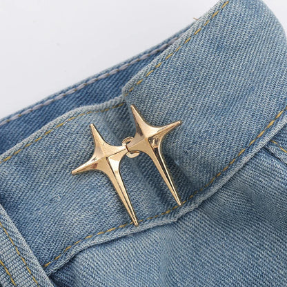 Bowknot Button Adjuster for Pants Skirts Waist Tightener Adjustable Waist Buckle for Jeans No Sewing Required Clothing Suppli