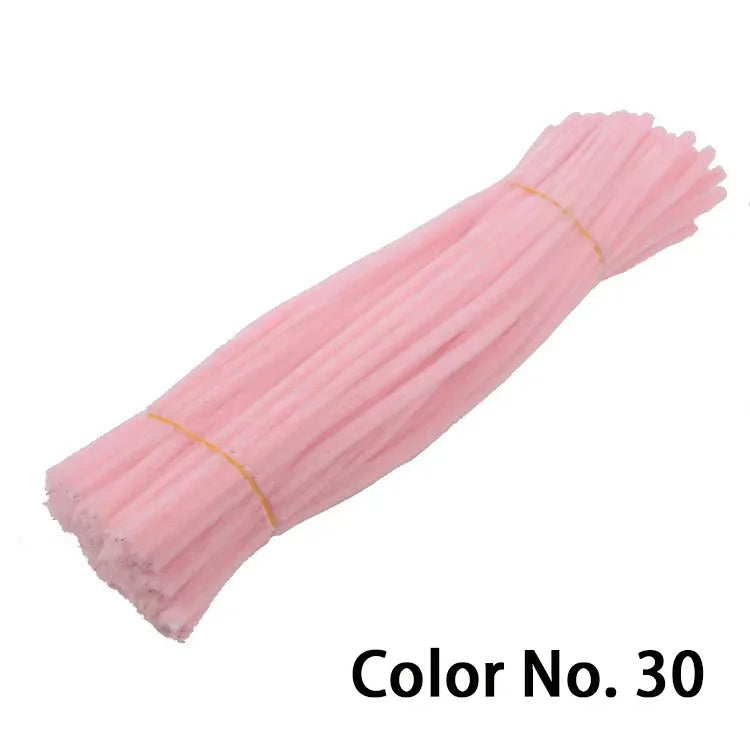 Chenille Stem Pipe Kids DIY Creative Toys Chenille Sticks Cleaners Kindergarten Educational Handmade Material Plush Strips