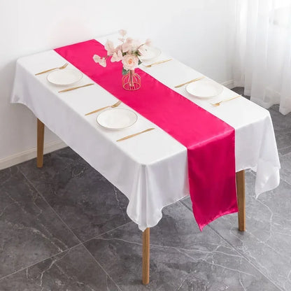 Satin Table Runner Wedding Decoration For Modern Birthday Party Hotel Show Banquet Luxury Design Nice Pattern Wholesale - Fuc