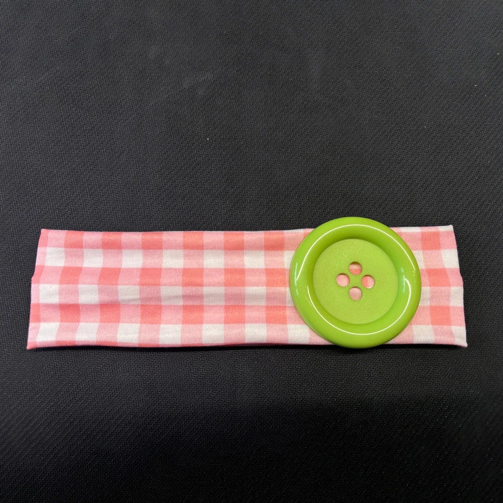 Vintage Women's Polka Dot Button Headband Spicy Girl Ins Y2K Japanese Trendy Headband Sweet Cool Sports Yoga Headband - E-3