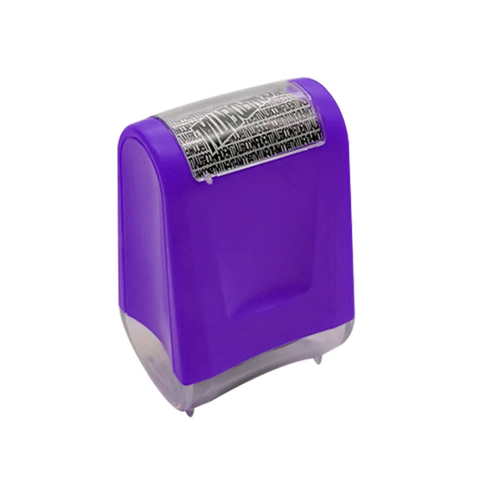 2Pcs Stamp Roller Anti-Theft Protection ID Seal Smear Privacy Confidential Data Guard Information Data Identity Address Block