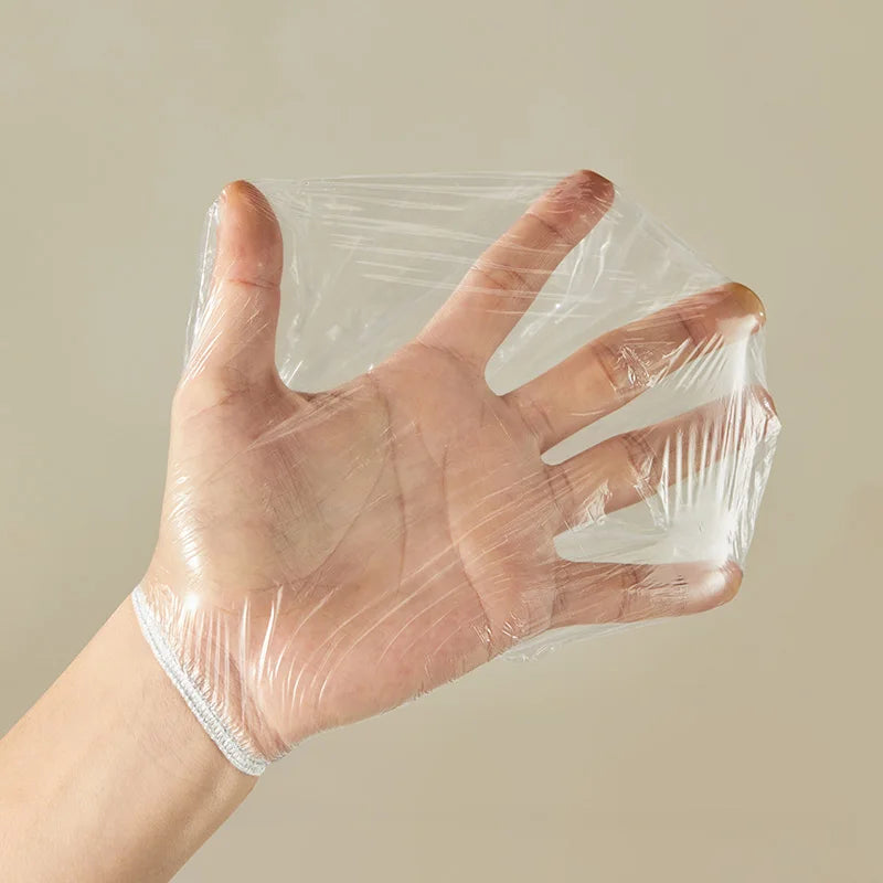 100-Pack Disposable Food-Grade Plastic Wrap Covers for Home Kitchen Refrigerator Leftovers, Hangable and Pull-Out Style