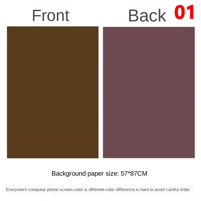 Photography Backdrops Wallpaper 57*87cm 2sides Solid Color Photo Background Props for Photo Studio Newborn Product Photograph