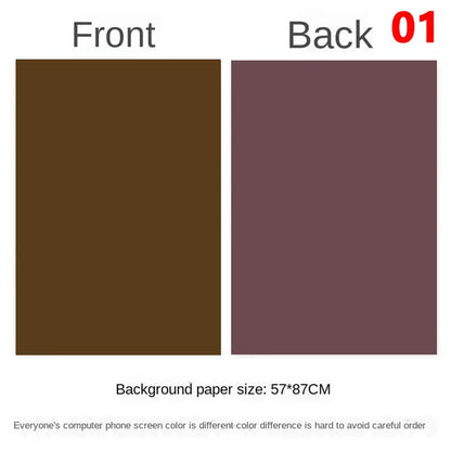 Photography Backdrops Wallpaper 57*87cm 2sides Solid Color Photo Background Props for Photo Studio Newborn Product Photograph