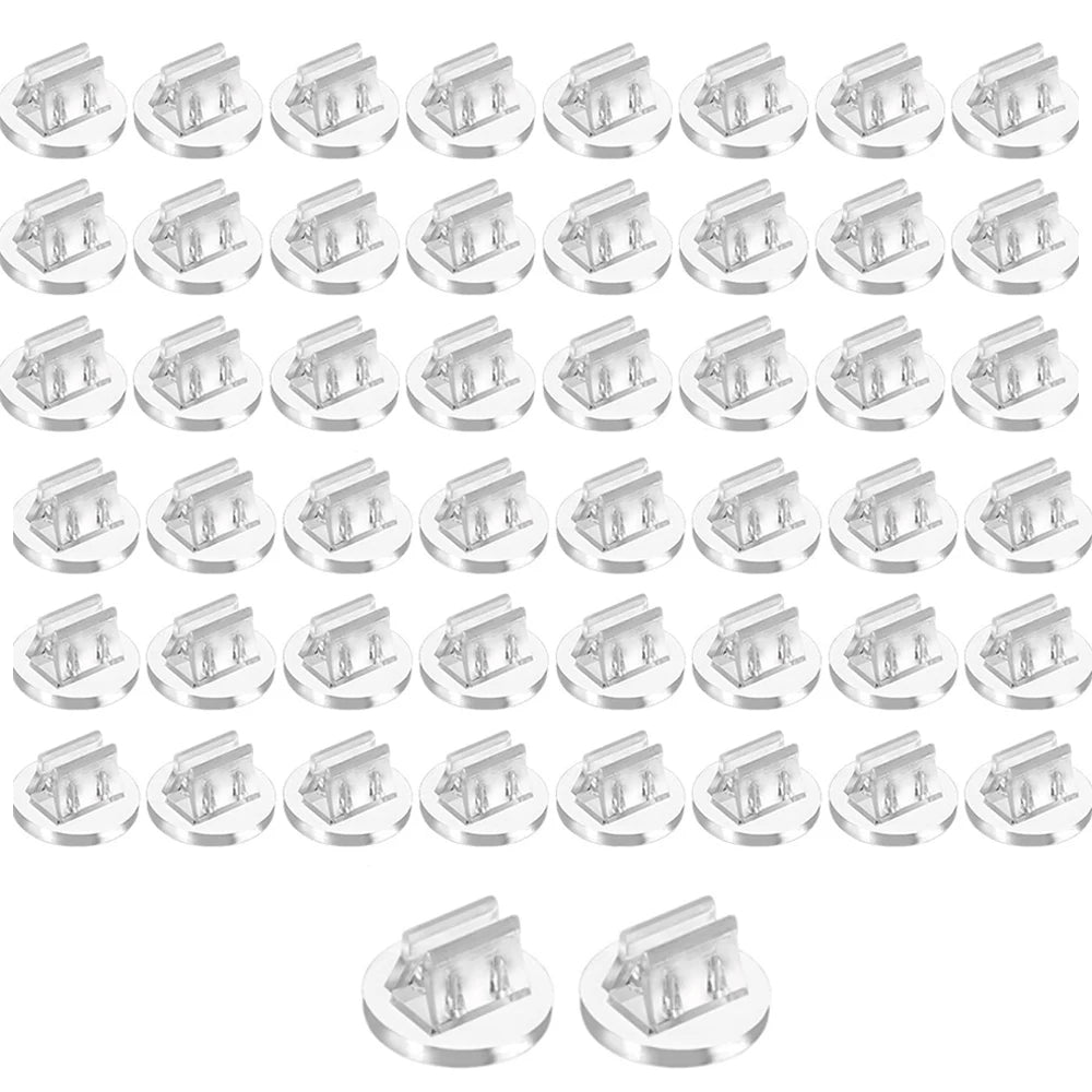 10/20/50Pcs Mini Card Stands Plastic Place Card Holders Paper Miniature Bases Board Clips for Game Wedding Party Price Tags -