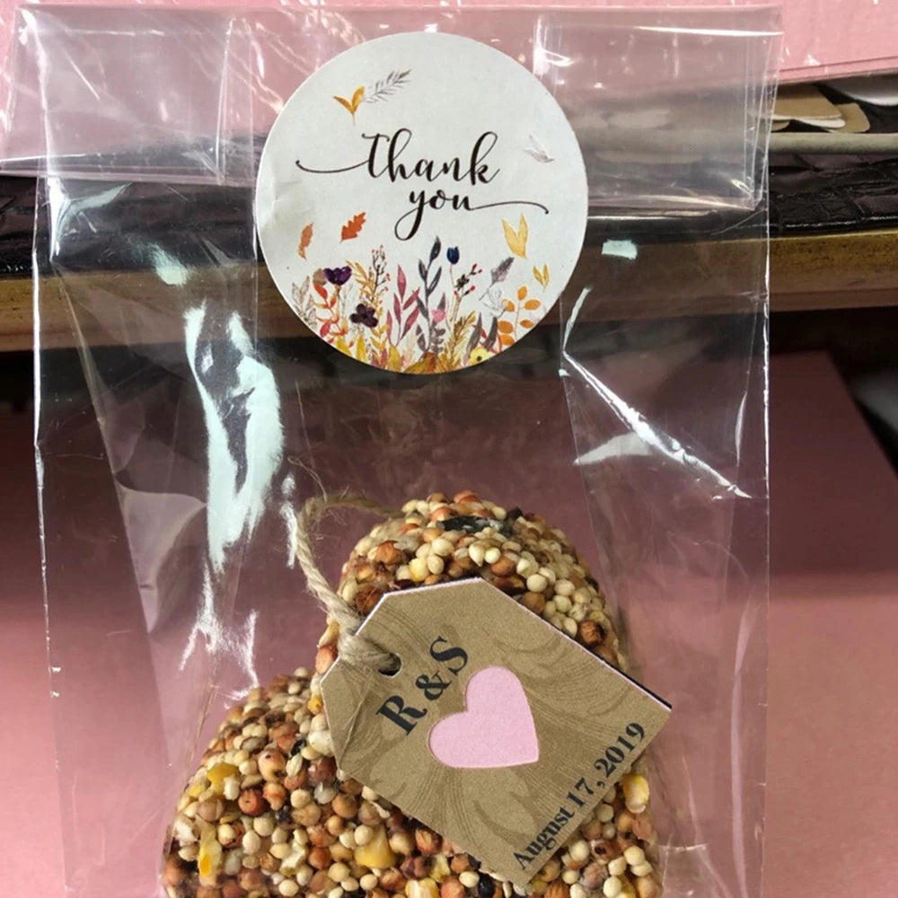 500pcs Thank You Stickers 1" Flower Design,Highly Recommended for Birthdays, Weddings, Giveaways, Bridal Showers (1 Roll)
