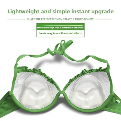 2pcs Silicone Bra Inserts Breast Pads Sticky Push-up Women Bra Cup Thicker Nipple Cover Patch Bikini Inserts for Swimsuit Gif