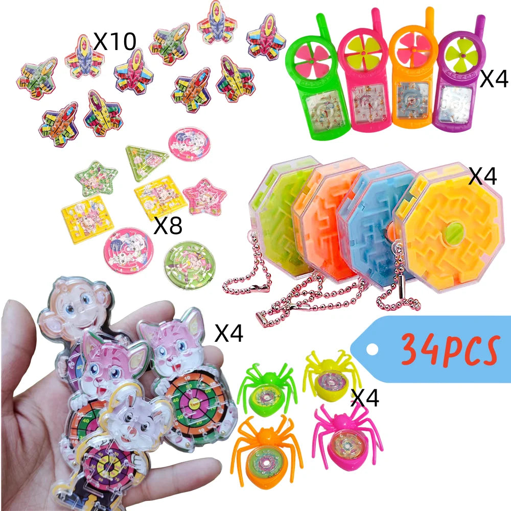 24-150 Pcs Fun Party Favor Set Toys for Kids Birthday Party Wedding Guest Gifts Kindergarten Prizes Christmas Carnival Gift P