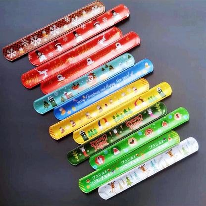 20/50Pcs Halloween Christmas Pattern Wristband Decoration Toys Kids Birthday Party Gifts Pinata Filler New Year's Party Favor