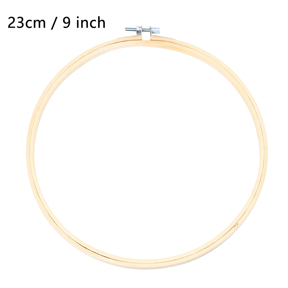 8/10/13/15/18/30cm Embroidery Hoop DIY Needlecraft Cross Stitch Machine Bamboo Frame Ring Round Loop Hand Household Sewing To
