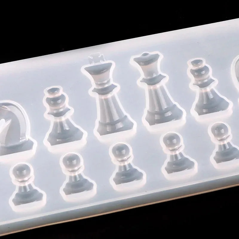 Silicone Mold, Chess Shape Silicone Mold, Resin Mold for Jewelry, Epoxy Resin Mold, Clay Molds for DIY Projects, Flexible Mol