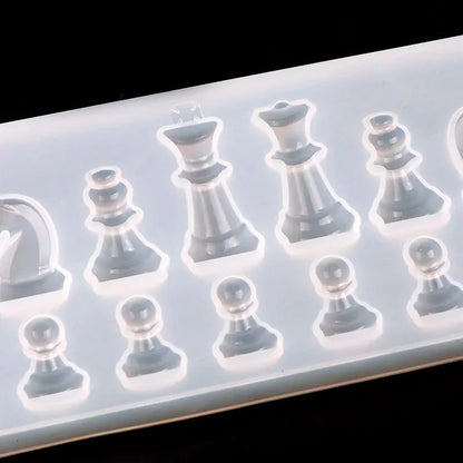 Silicone Mold, Chess Shape Silicone Mold, Resin Mold for Jewelry, Epoxy Resin Mold, Clay Molds for DIY Projects, Flexible Mol