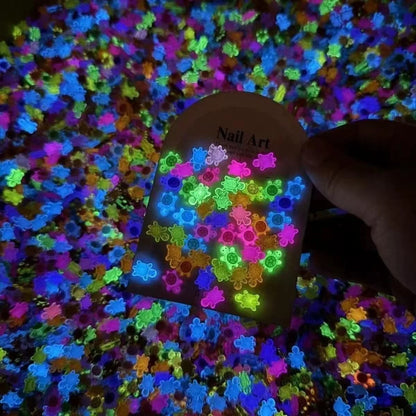 50/100 Pcs Cute Mini Luminous Turtle Ornaments Glowing in The Dark Miniatures Turtle Micro Landscape Home Decor Gift