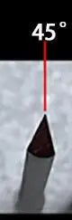 Jewelry Engraving Knives Triangle Graver Metal Engraving Blades Jewellery Tools Pneumatic Carving - angle 45