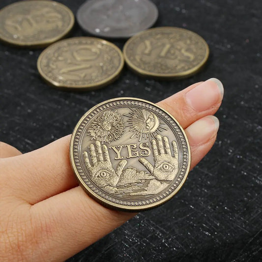 1PC Bronze Yes No Commemorative Coin Collection Gift Souvenir Souvenir Art Metal Antiqu Lovers Craft Gift