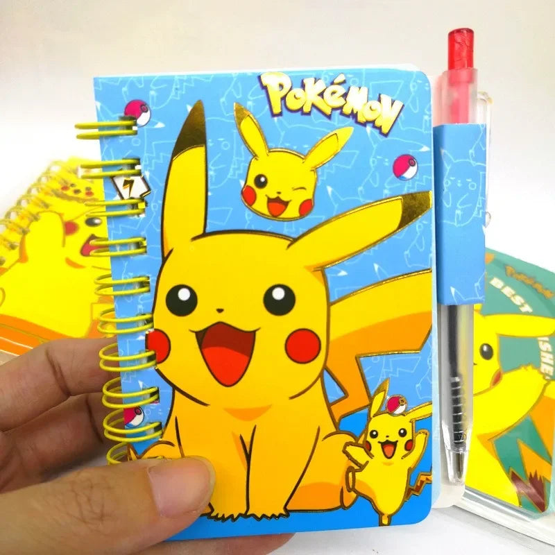 Pokemon Pikachu Notebook with Pen, Cute Cartoon Diary for School Girls, Kids Stationery Set Gift Box, Journal School Supplies