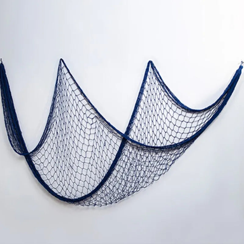 Fishing Net Wall Hangings Ornament Studio Prop Room Home Decoration Mediter Sea Stickers Marine Over The Garden Crafts Nautic