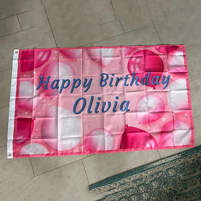 Digital Print Custom Flag Any Size Company Logo Outdoor Sport Advertising Banner Polyester Sleeve Brass Grommets Decor