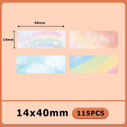 1Roll P12 P15 Thermal Label Sticker 12mm*40mm Tape Compatible Phomemo D30 Q30 Marklife P11 P50 L12 DELI Q2 Labeller - 14X40 P