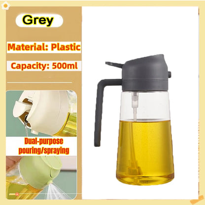 200/300/500ml Oil Spray Bottle BBQ Cooking Olive Oil Sprayer Plastic Baking Oil Spray Empty Bottle Vinegar Bottle Or Oil brus