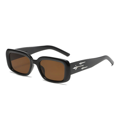 Retro Y2K Style Small Square Sunglasses Women Kitten Eye Sunglasses Fashion Colorful Mirror Goggles Men Punk Sports Suns Glas