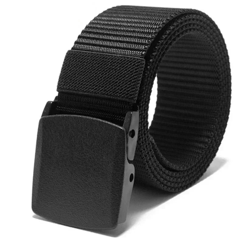 2Pcs New Automatic Buckle Nylon Belt Outdoor Hunting Multifunctional Tactical Canvas Belt Men Belt