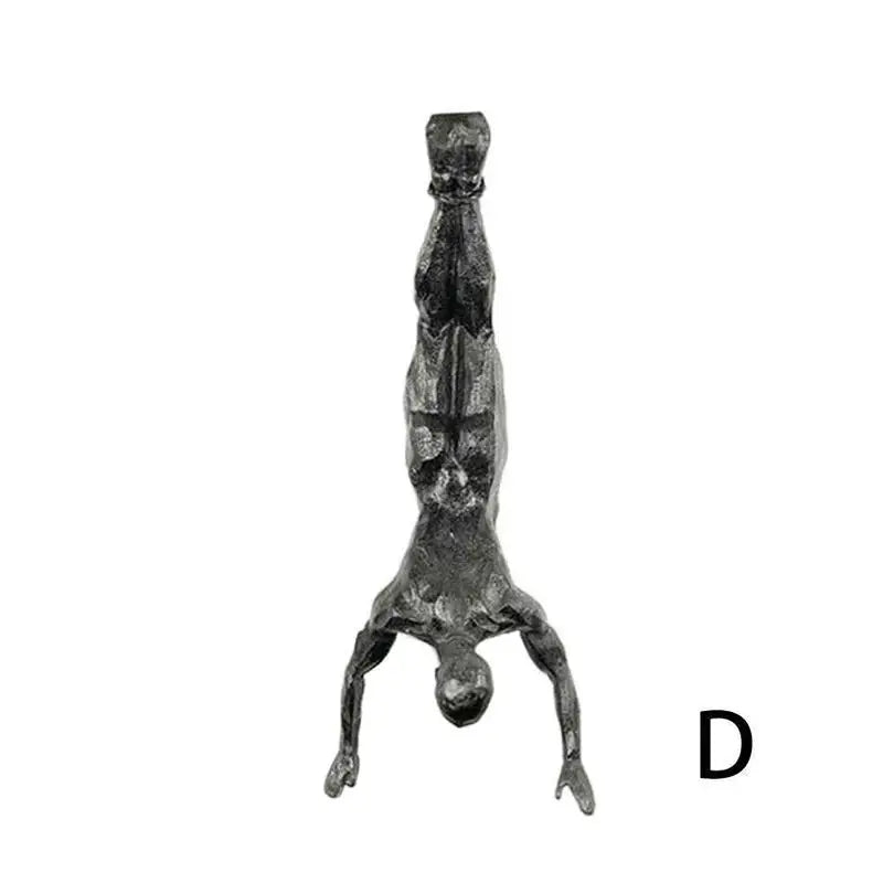 Climbing Athlete Man Art Sports Wall Hanging Ornaments Home Figures Miniatures Rock Climbing Man Resin Sculptures Statue