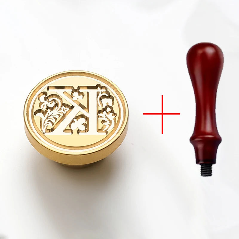 2PCS clear sealing stamp head wax seal craft supplies wax seal stamp and handle stamp scrapbooking supplies craft HCZ0106 - H