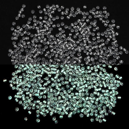2/3/4mm Glass Luminous Beads (Glow-in-The-Night Seed Beads) - DIY Jewelry Making(Necklace/Bracelet)Handmade Accessories 11g/B