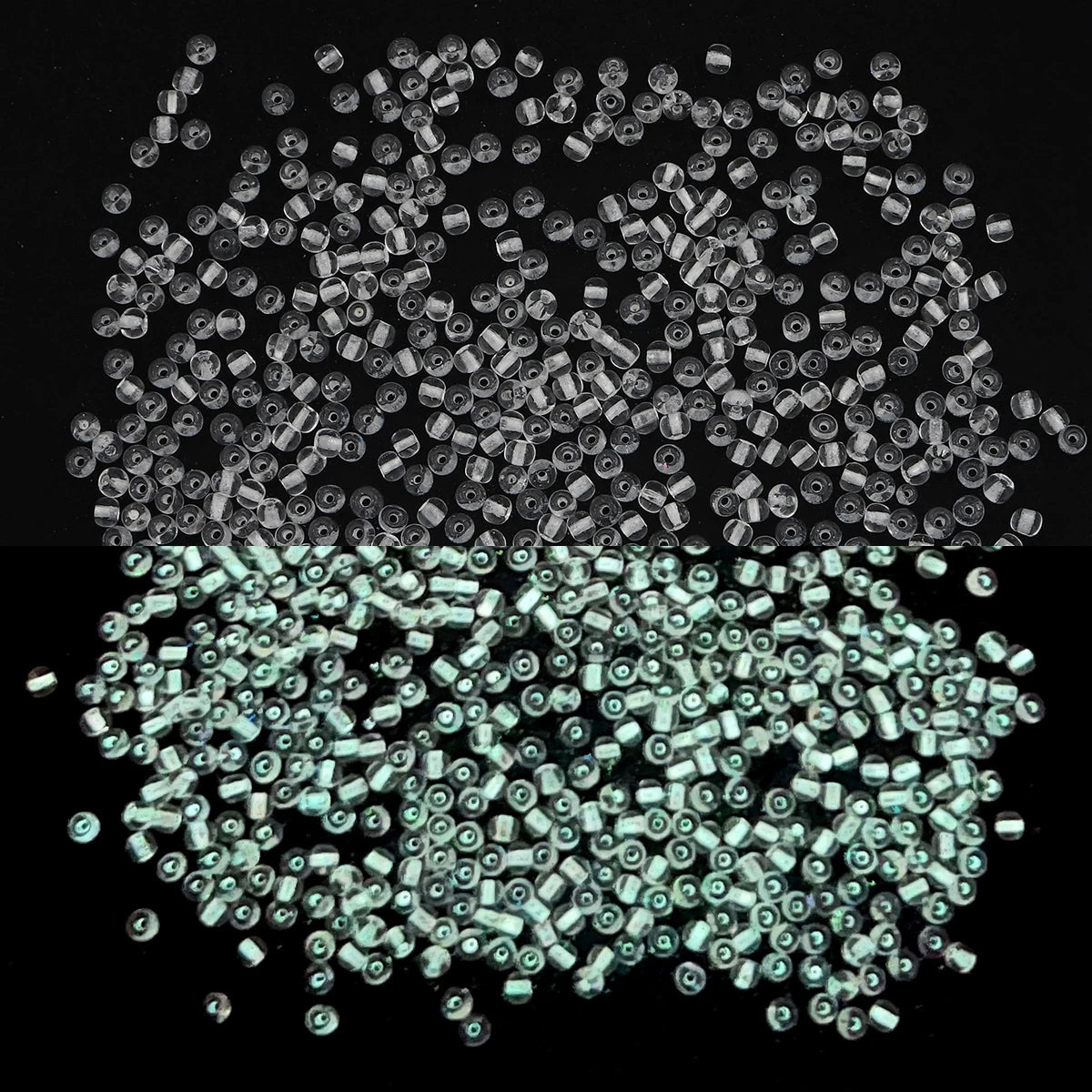 2/3/4mm Glass Luminous Beads (Glow-in-The-Night Seed Beads) - DIY Jewelry Making(Necklace/Bracelet)Handmade Accessories 11g/B