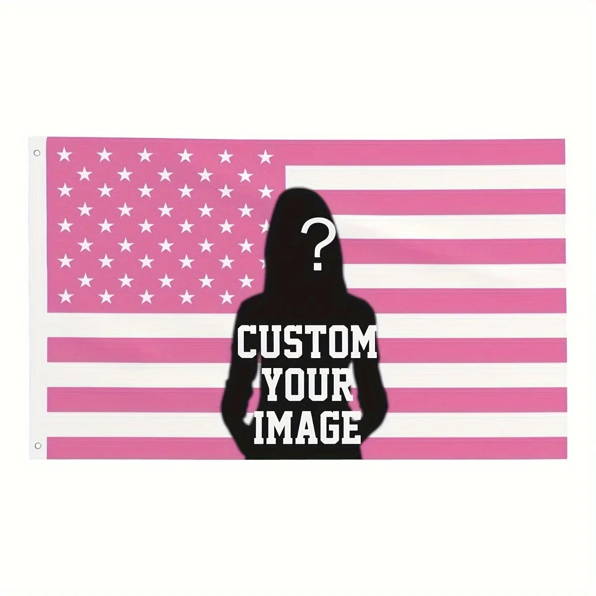 Custom Pink USA America Flag 3X5 Ft Personalized Flags Design Your Image Funny Tapestry Poster Dorm Room, Living Room, Bedroo