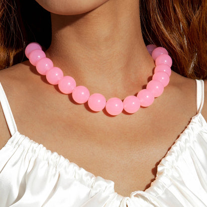 Docona Bohemia Bead Round Colourfulne Neckalce for Women Fashion Banquet Adjustable Geometric Holiday Jewelry Party Gifts - 2