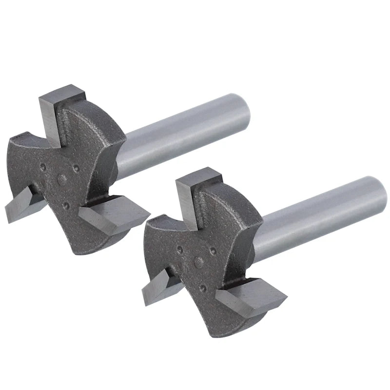 Spoilboard Surfacing Router Bit 6mm & 6.35mm Shank, Slab Flattening Planer Bit for Woodworking, T-Slot Milling Cutter