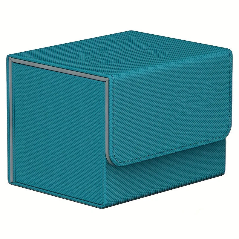 100+Trading Card Deck Box Storage Holder Organizer Cards Case for Card Collectible Game Card Cases Protectors Container - sky