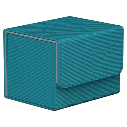 100+Trading Card Deck Box Storage Holder Organizer Cards Case for Card Collectible Game Card Cases Protectors Container - sky