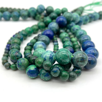 4 6 8 10mm Natural Stone Beads Amethyst Amazonite Agates Jades Loose Round Beads for Jewelry Making Bracelet Necklace DIY - A