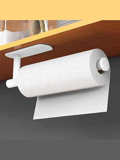 Kitchen Paper Towel Holder Adhesive Tissue Hanger Toilet Roll Paper Dispenser Cabinet Storage Napkin Rack Bathroom Accessorie