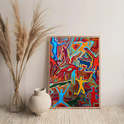 Art R-Retro Abstract Nourishing Soul Poster Premium Art Wall Decor, Simple Ornament for Living and Leisure Areas