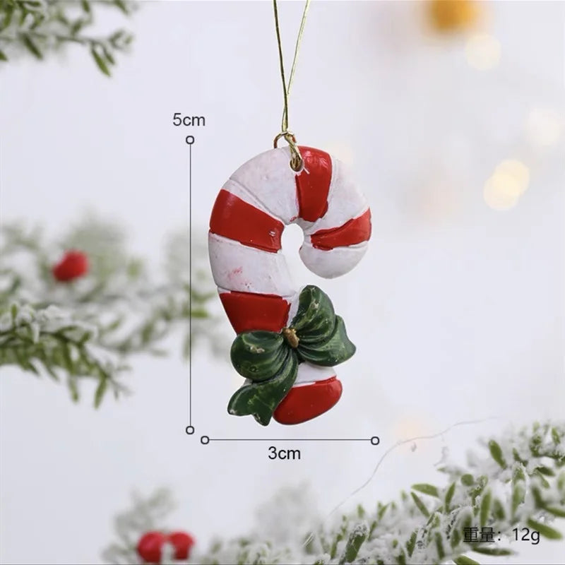 2022 Christmas Tree Decorations Christmas Resin Pendant Ornaments Home Decor DIY Kids Toys Gifts DIY Handmade Jewelry - A3